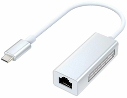 USB-CからLANポートに変換するアダプタ